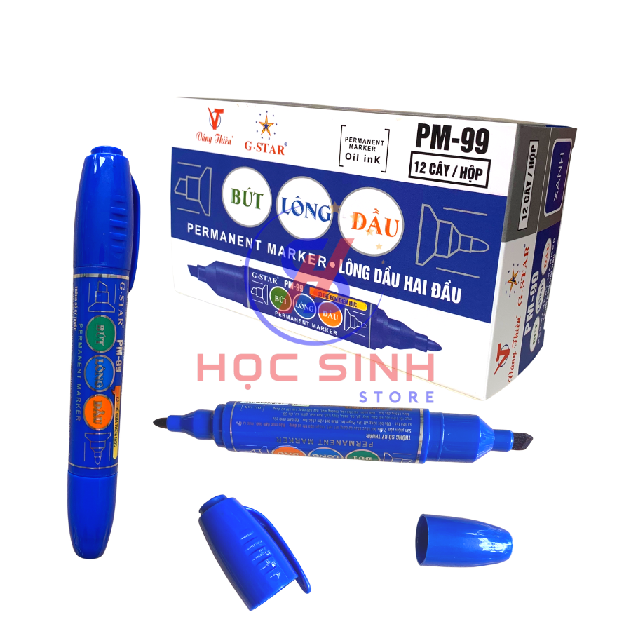 Bút Lông Dầu 2 Đầu PM99 G-Star ( Xanh, Đỏ, Đen) - 1 Cây