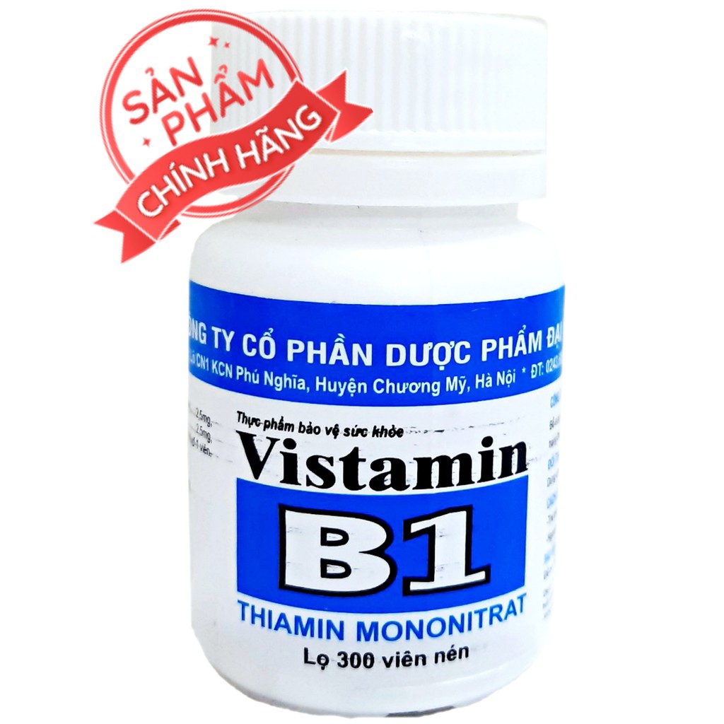 lọ 300 viên Viên uống Vitamin B1-giúp phòng và cải thiện tình trạng thiếu