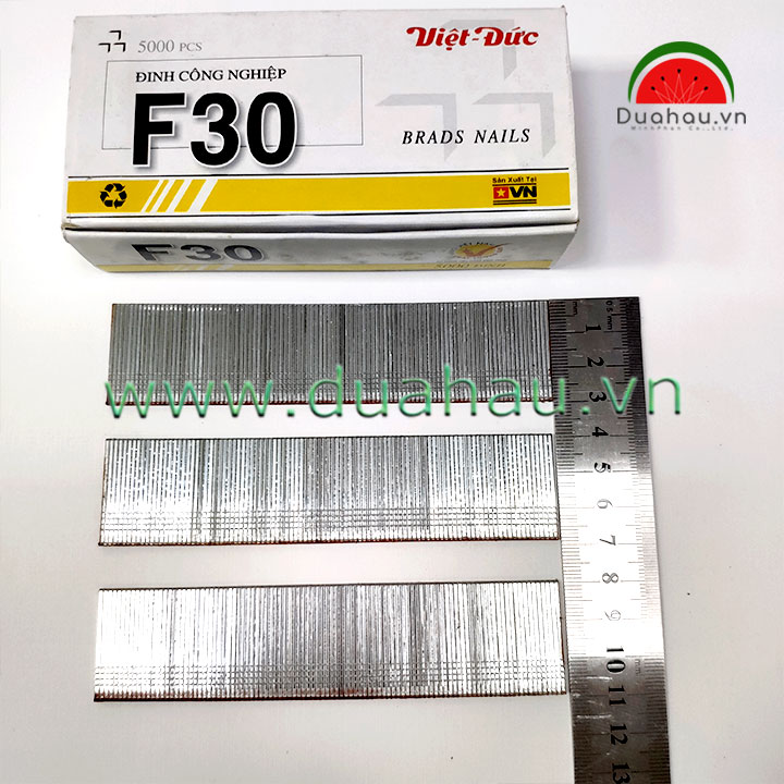 [1 Hộp] Đinh thẳng F30 dùng cho bắn máy - hộp Vàng