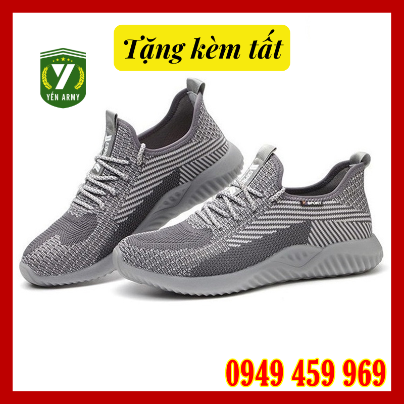 Giày Bảo Hộ Lao Động Nam Thể Thao CANARY 819 Chính Hãng - Chống Đinh Chống Cắt - Tặng Kèm Tất Chân