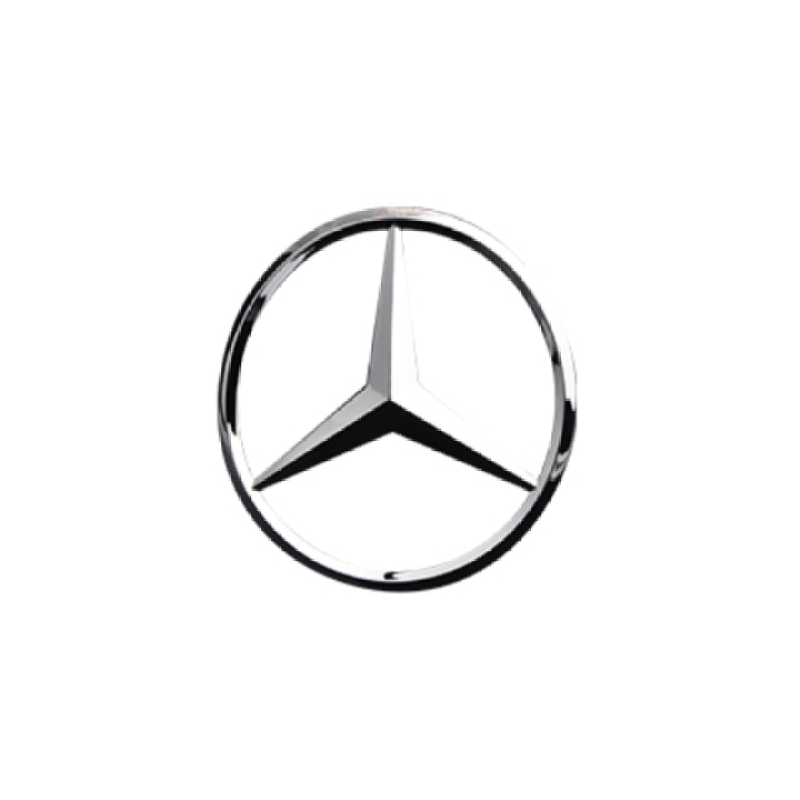 Logo biểu tượng sau xe ô tô, xe hơi Merce.des cao cấp M9 (Màu Bạc)