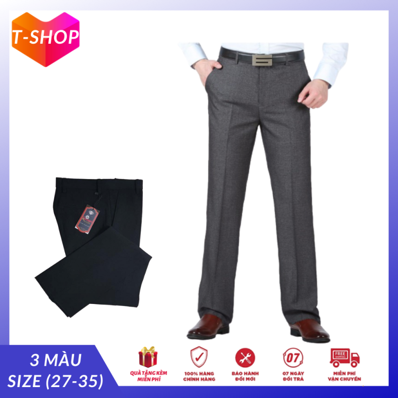 Xả hàng quần tây đen nam công sở, quần vải nam cao cấp hàn quốc phù hợp học sinh, sinh viên, văn phòng - Tshop