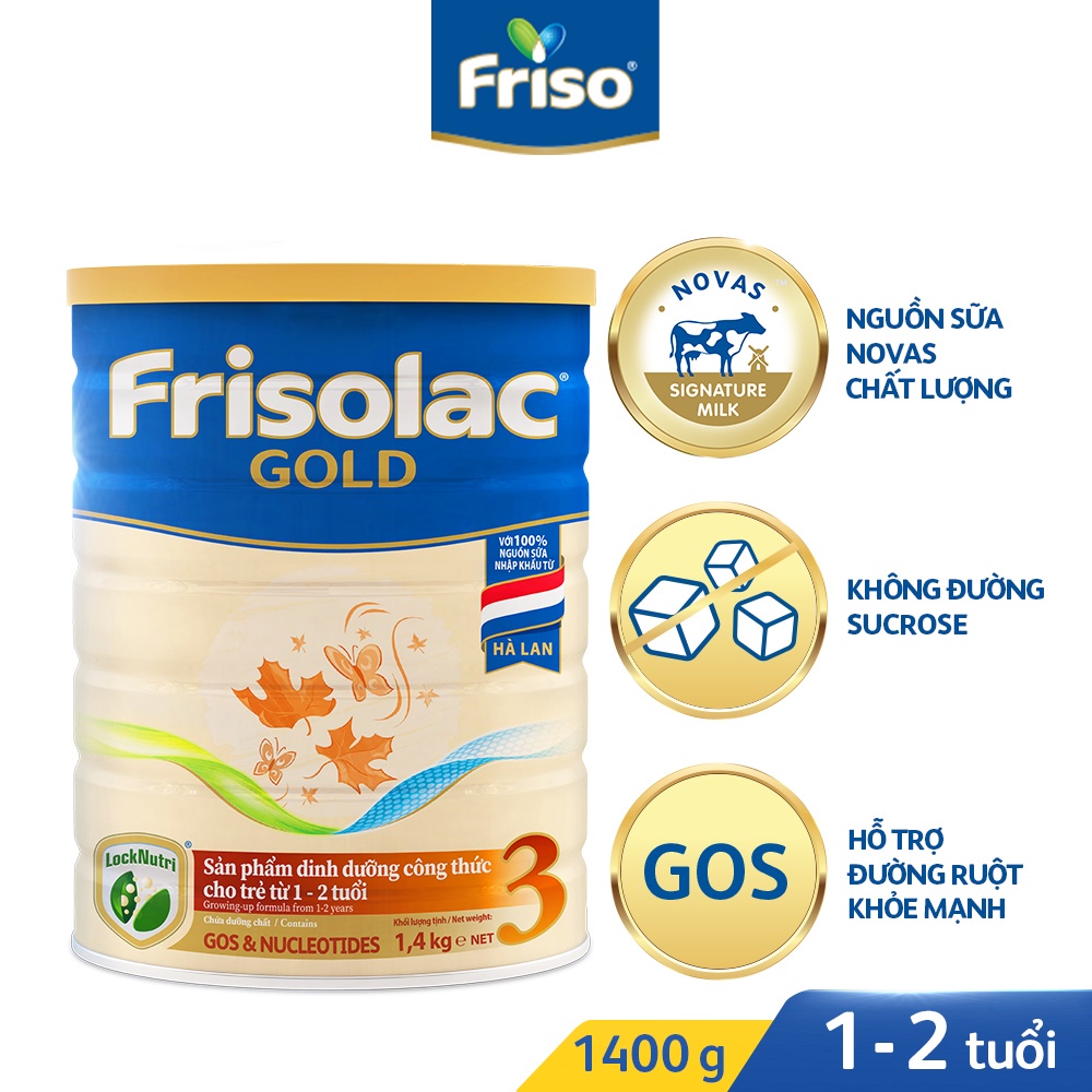 Sữa Bột Frisolac Gold 3 1400g date 9/2024