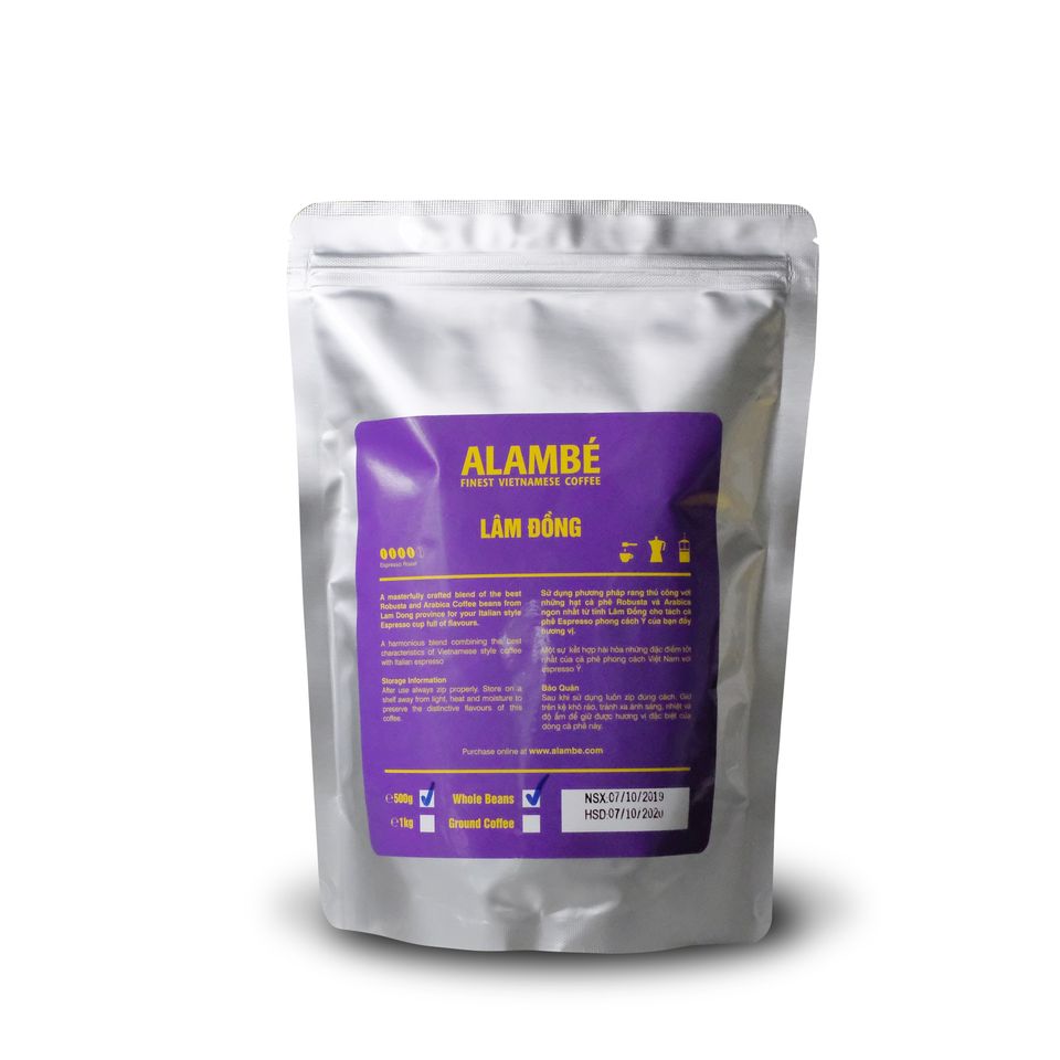 CÀ PHÊ HẠT RANG ALAMBÉ - LÂM ĐỒNG 500 GRAM