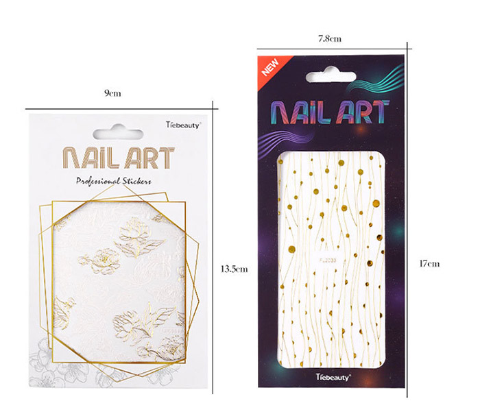 [HCM]Sticker 3D dán móng trang trí móng dập nổi Japan