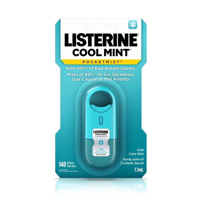 Listerine dạng xịt Mỹ (2 cái x 7.7ml, 2 x 140 lần)