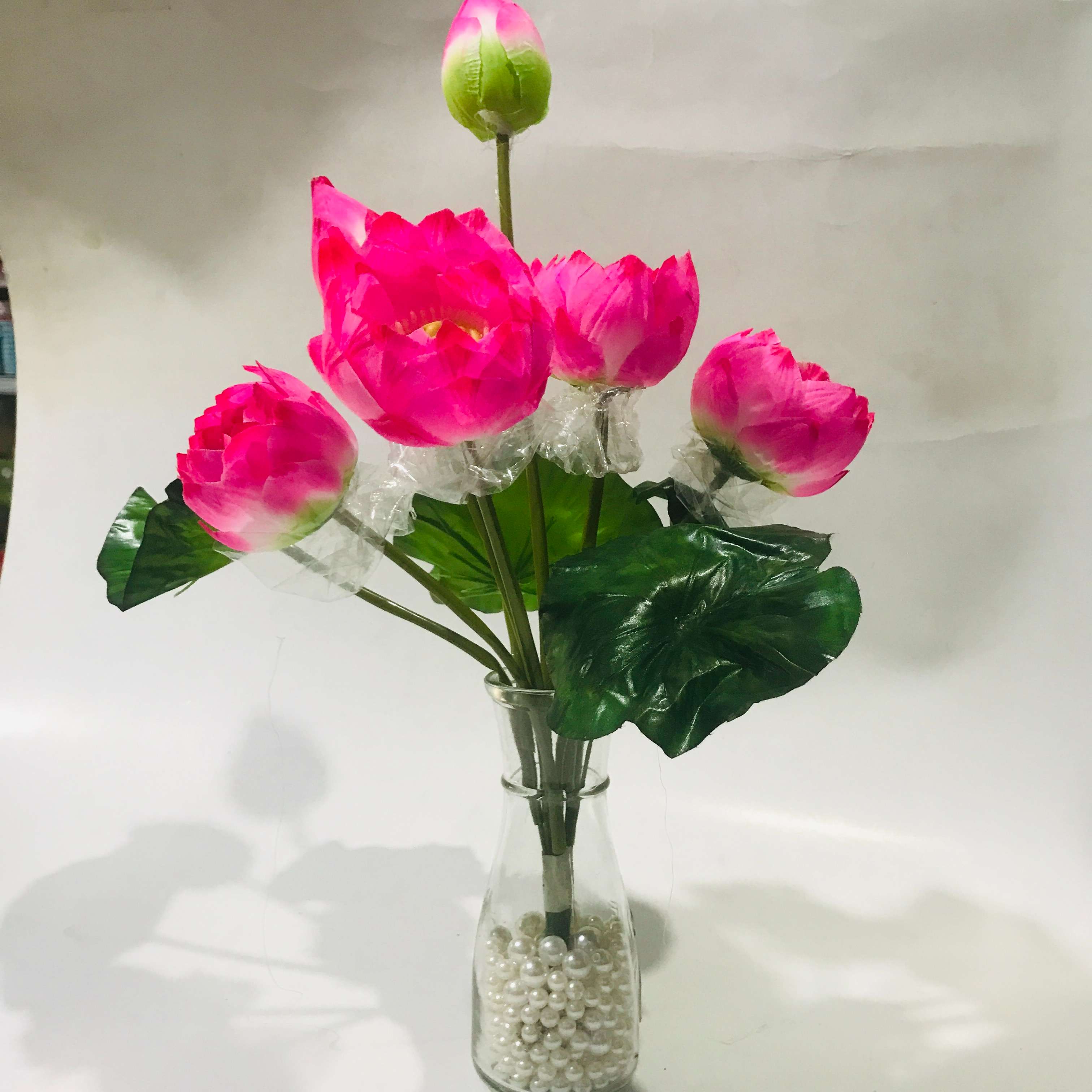 CHÙM HOA SEN GIẢ TRANG TRÍ TẾT