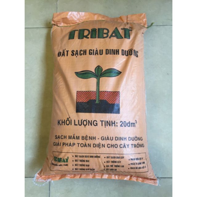 Đất sạch giàu dinh dưỡng Tribat 20dm3