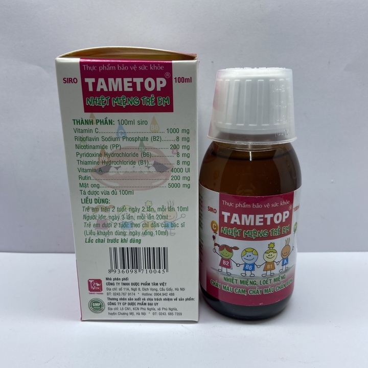 Siro Tametop - Lọ 100ml