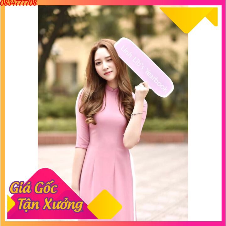 Aó dài trơn lụa nhật nhiều màu ảnh thật