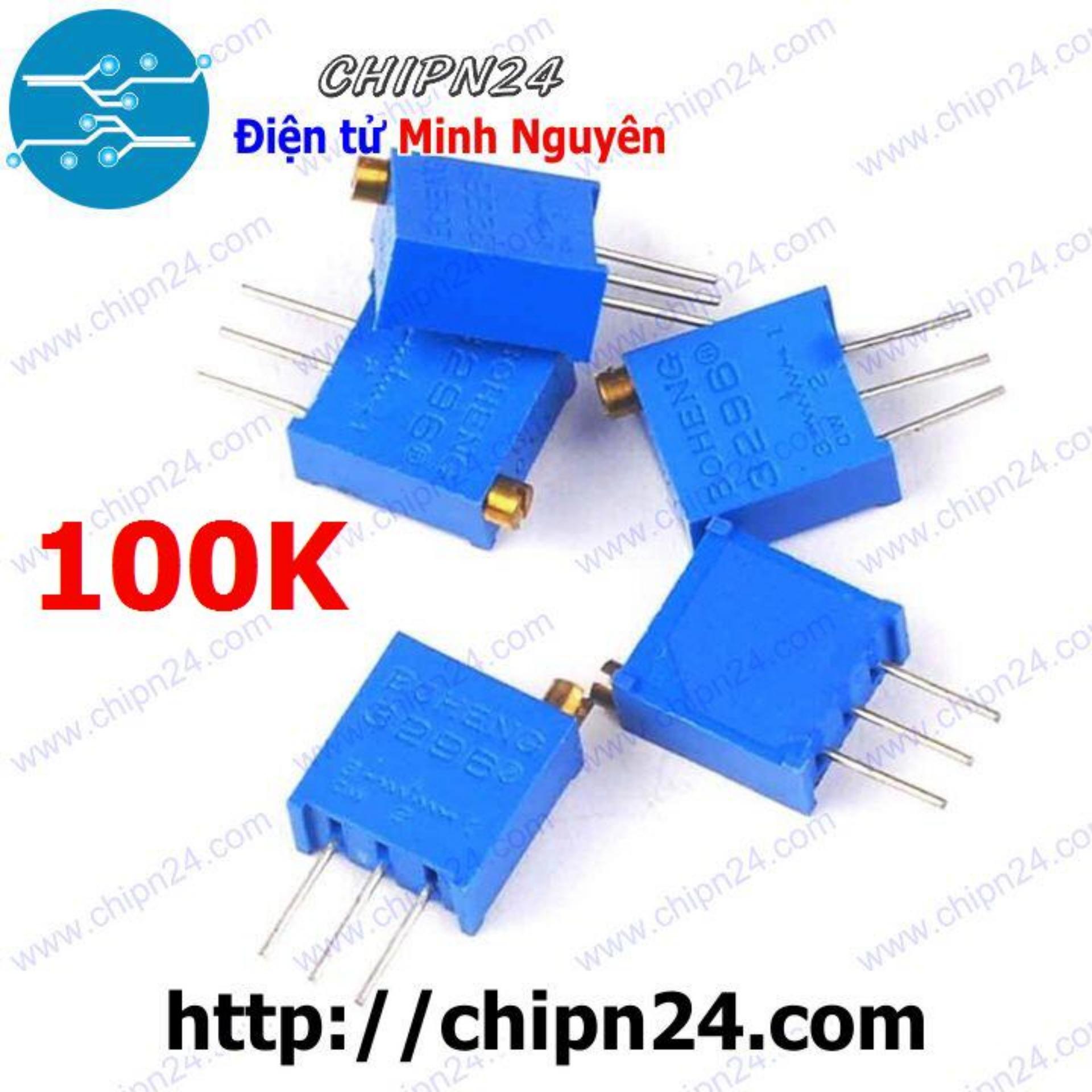 [3 con] (KG2) Biến trở tinh chỉnh 100K (3296W) (Biến trở VR vi chỉnh W104)