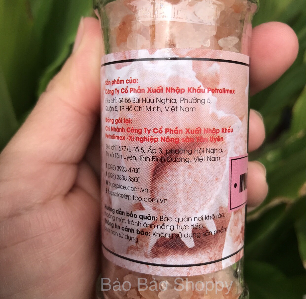 Muối hồng Himalaya TOPSPICE( SP CTy Petrolimex) 380g( nắp có cối xay)