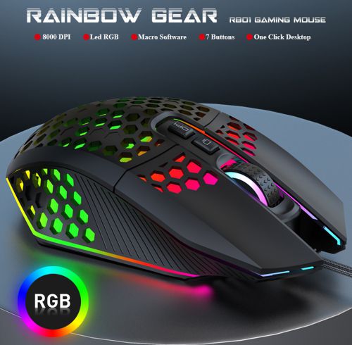 Chuột gaming RAINBOW GEAR R801 LED