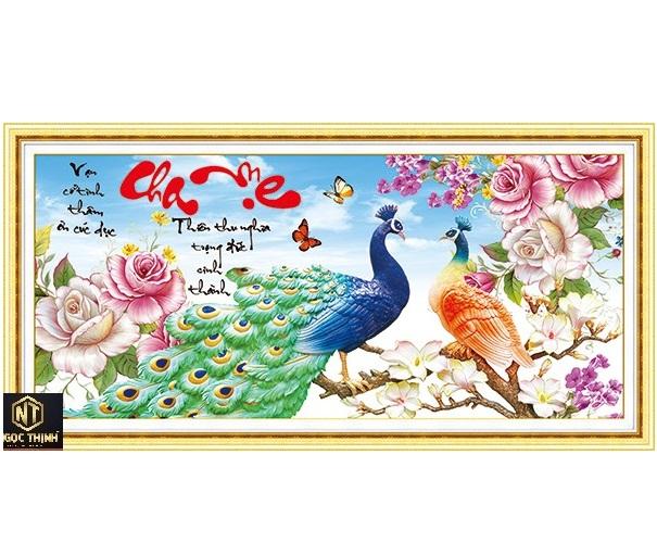 Tranh đính đá Cha Mẹ VS061 KT:99X50cm