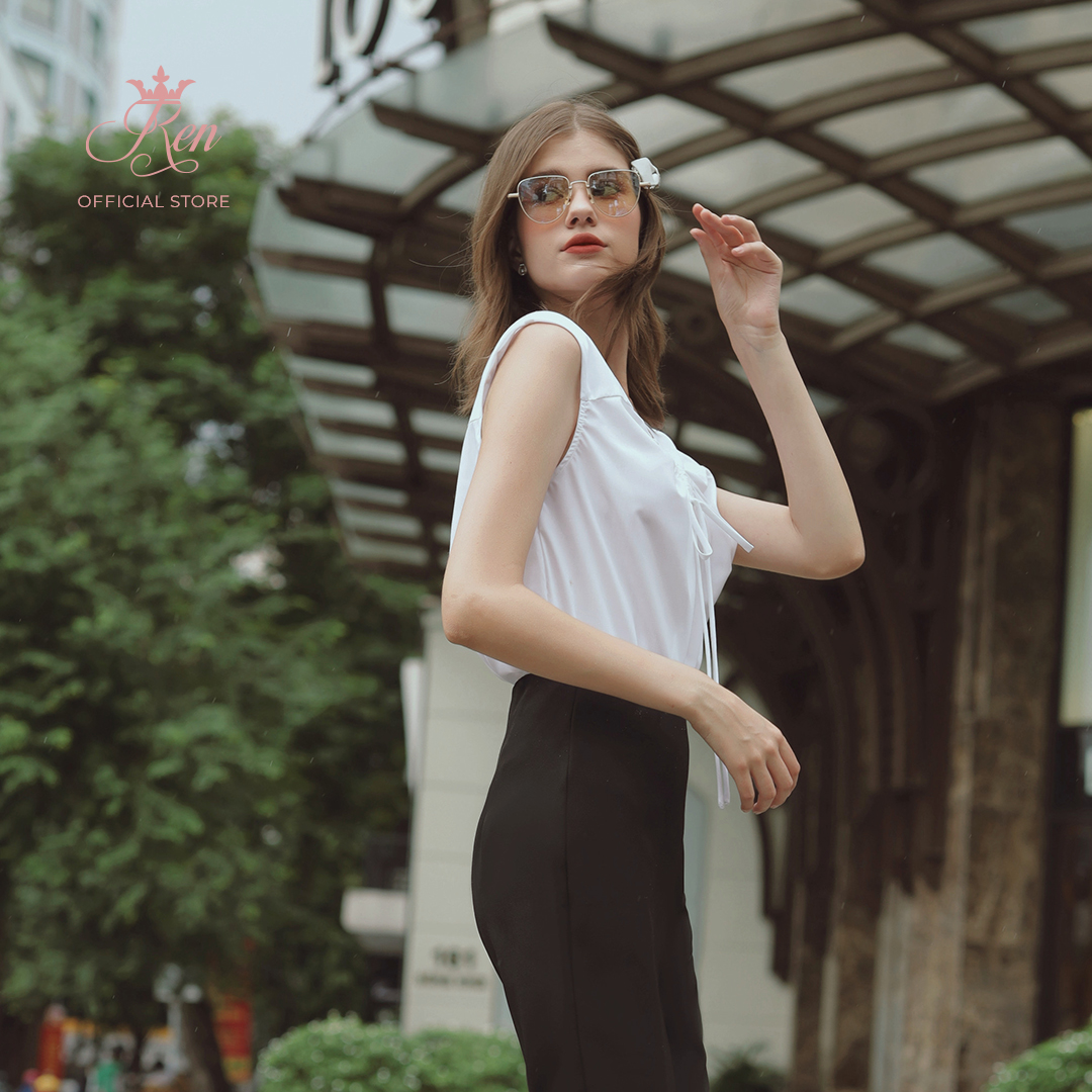 REN BY TEE - Áo Cổ Rút Dây Không Tay