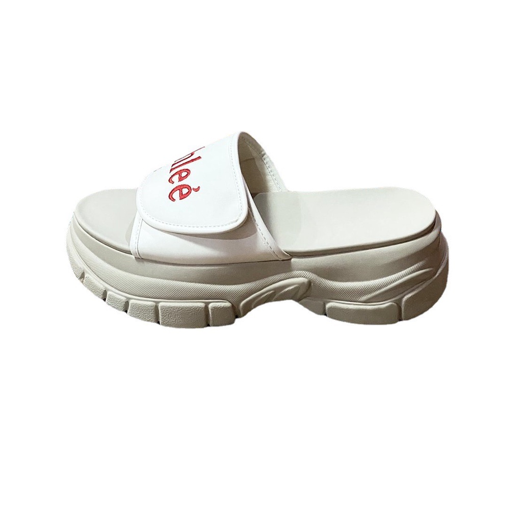 Dép quai ngang nữ chelee đế cao 4cm tôn dáng cực đẹp