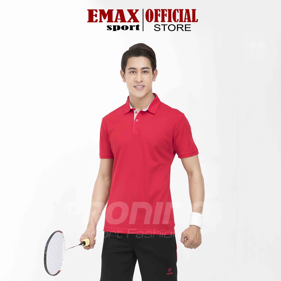 Áo cầu lông nam proning, cổ trụ, vải thun mè mềm mịn, thoáng khí mc - 8985