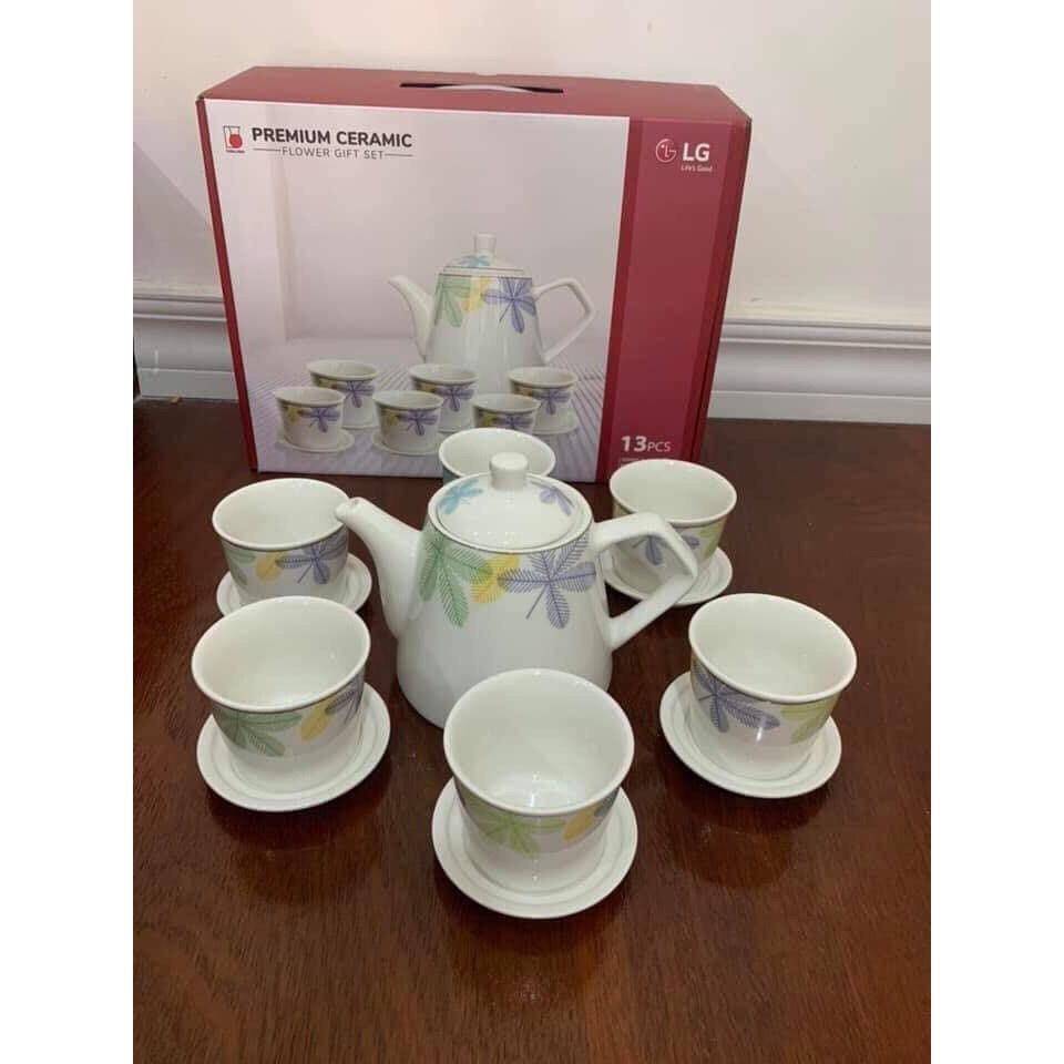 Bộ Ấm Chén Donghwa 13 Món_ Quà tặng LG