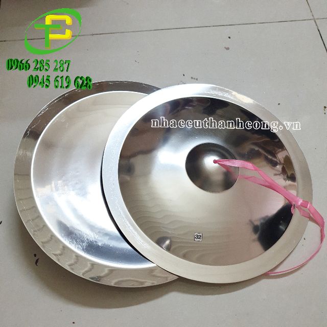 Chũm chọe inox , chập cheng inox đk 32cm