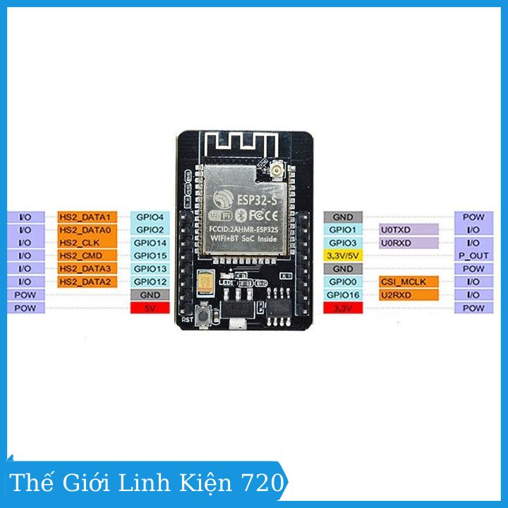 Module Camera ESP32-CAM tích hợp Wifi + Bluetooth ESP32 cảm biến OV2640