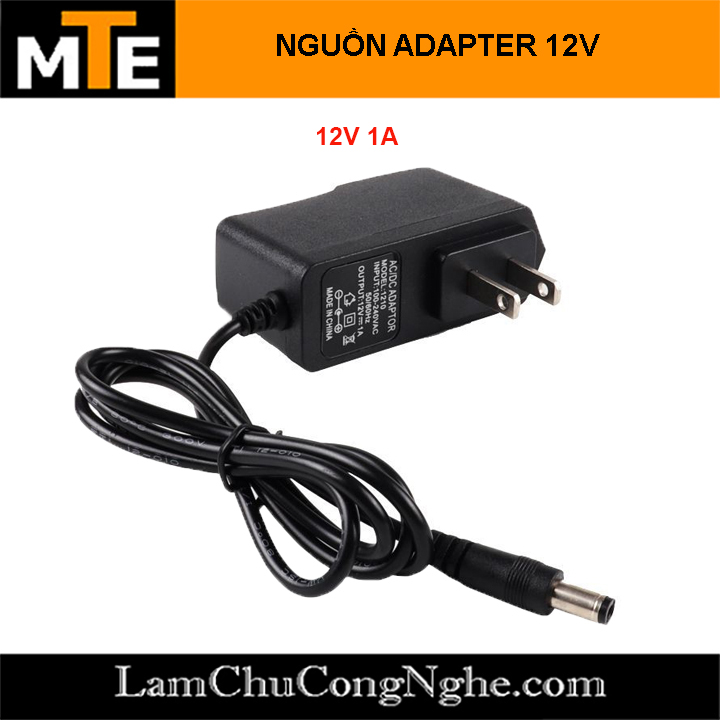Nguồn adapter 12V 1A, 2A, 3A, 4A, 5A jack DC 5.5 x 2.1 mm