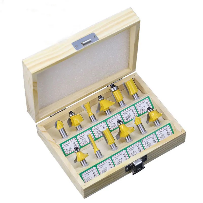 Bộ mũi dao phay gỗ cốt 6.35mm