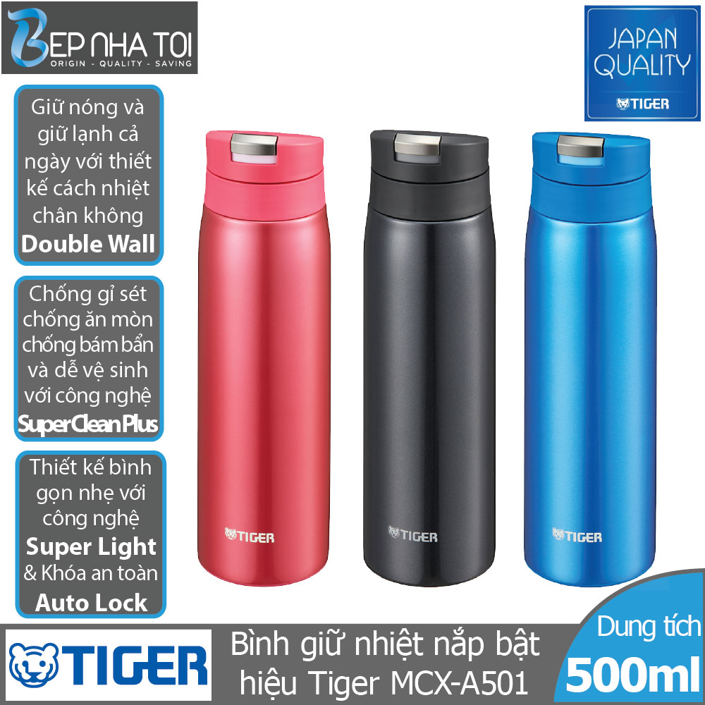 Bình giữ nhiệt Tiger nắp bật MCX-A501 (500ml)
