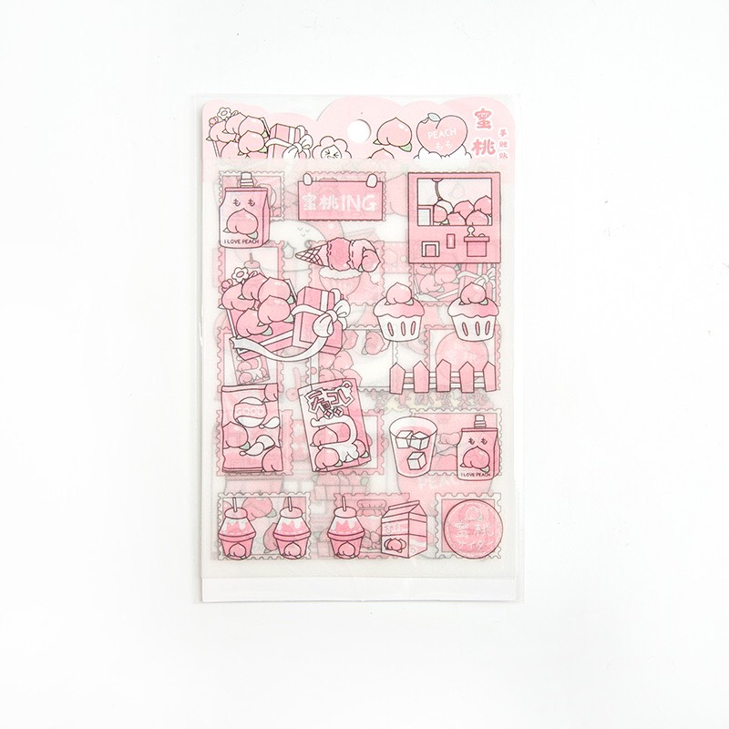 Bộ 4 tấm sticker cô gái lấp lánh