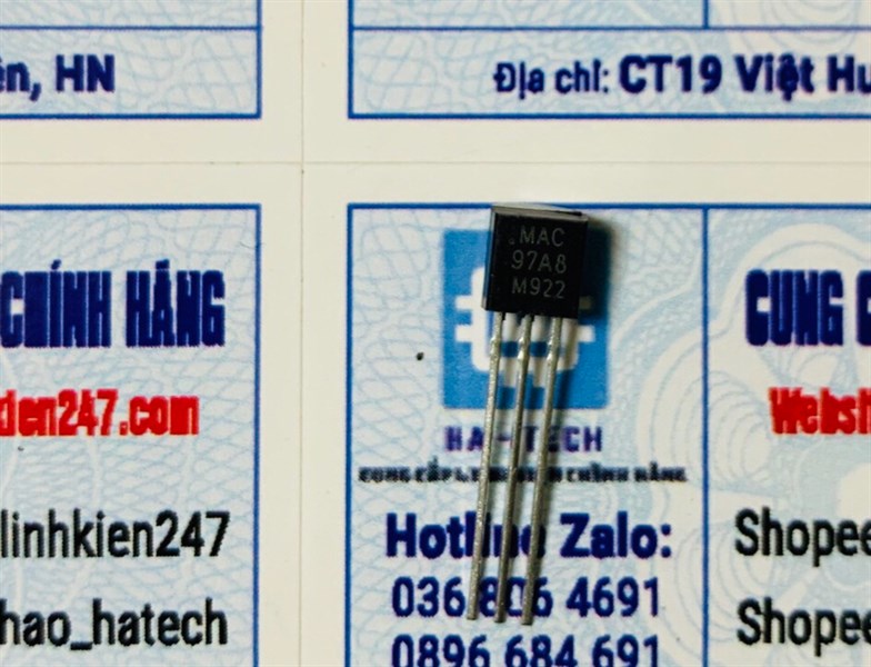 Triac cấp nước xả MAC97A8 97A8 (MAC97A6) dòng 1A