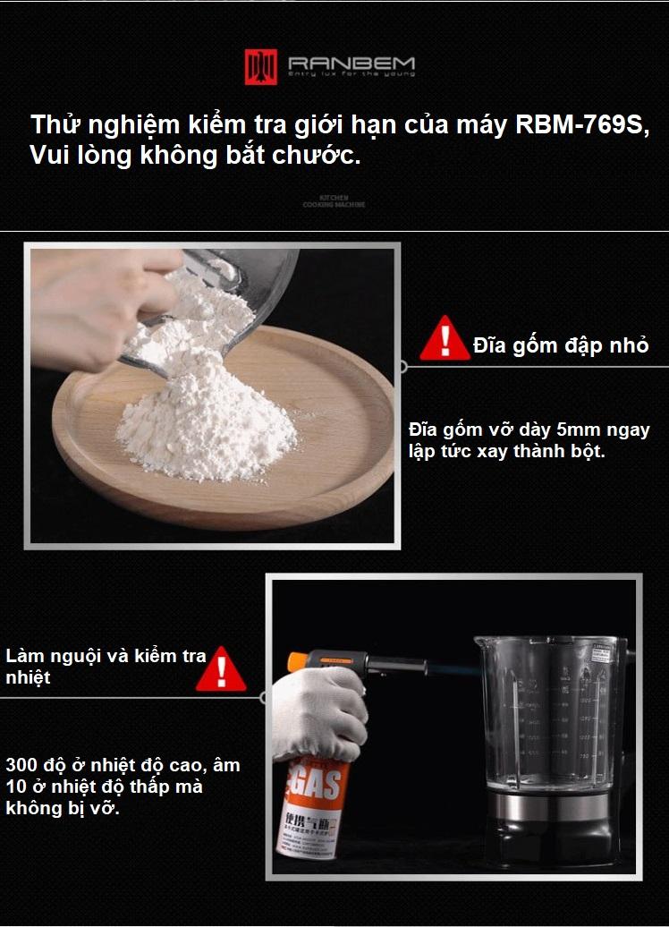 Máy làm sữa hạt đa năng Ranbem 769S