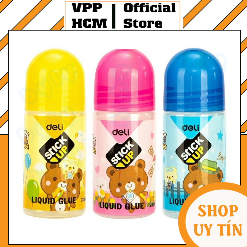 [1 Lọ] Keo Dán Giấy Hình Gấu DELI E7301
