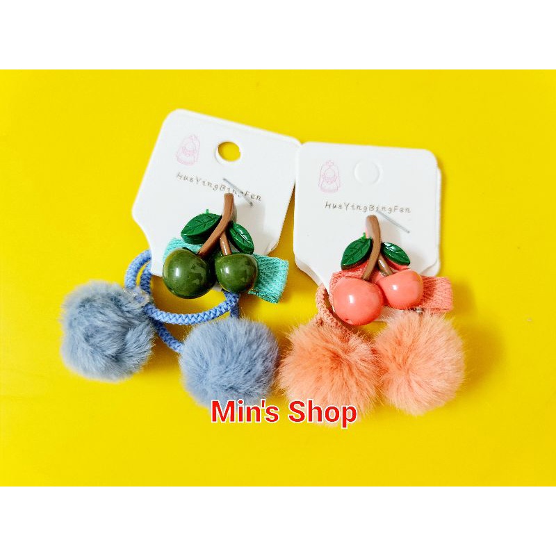 Set cột tóc + kẹp tóc bông siêu cute cho bé