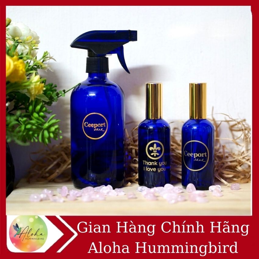 [KM] Combo 2chai thái dương lam thuỷ gồm 1 chai  500ml và 1 chai 100ml tặng kèm stick ceeport ép kim vàng chống nước , chai blue Aloha hummingbird