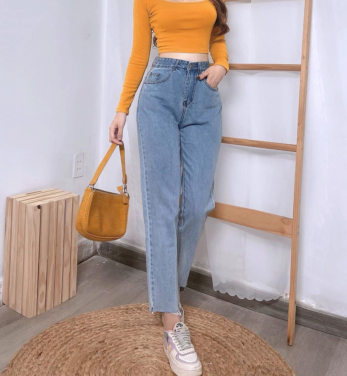 Baggy Jeans Ống Suông Cắt Lai ( Hìh Thật Ảnh Cuối)