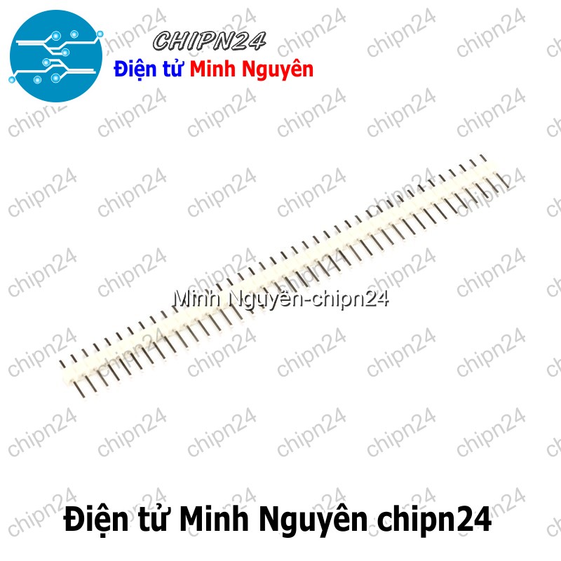 [3 cây] (H54) Header Hàng rào Đực Đơn Thẳng 2.54MM 1x40p (Đen/Đỏ/Vàng/Xanh Lá/Dương/Trắng) - [Chọn Loại] - HHH.00081