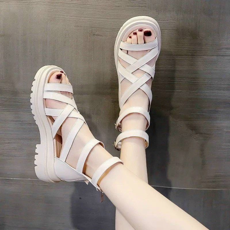 Sandal Đế Xuồng Dây Chéo Nữ