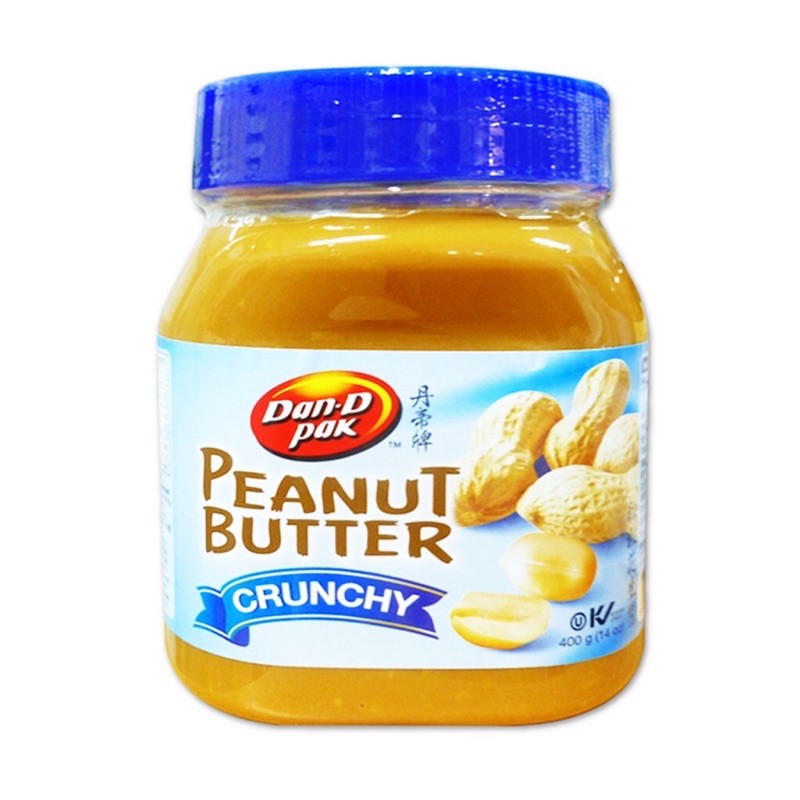 Bơ Đậu Phộng Còn Hạt Crunchy & Creamy 400g - Dan D Pak | Peanut Butter Nguyên Chất, Thơm Béo, Giàu Dinh Dưỡng