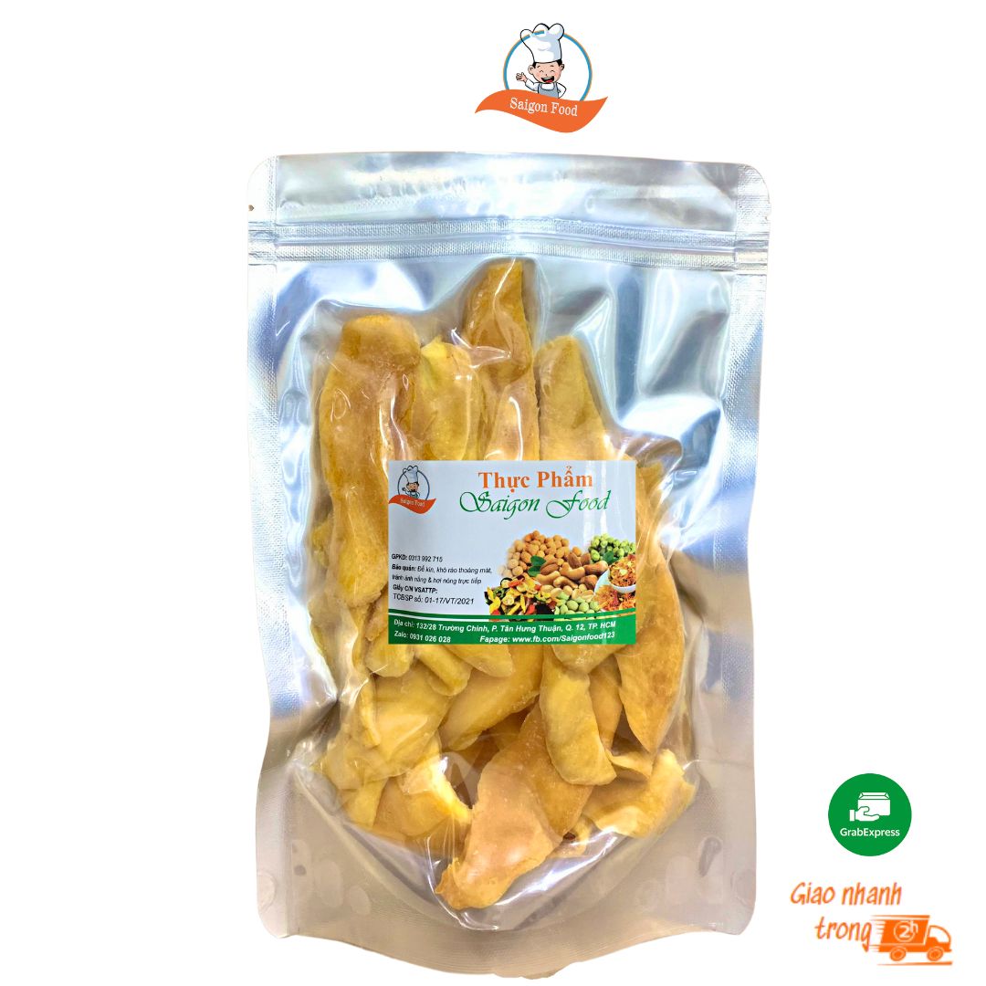 Xoài sấy dẻo miếng nhỏ zip 500g saigon food