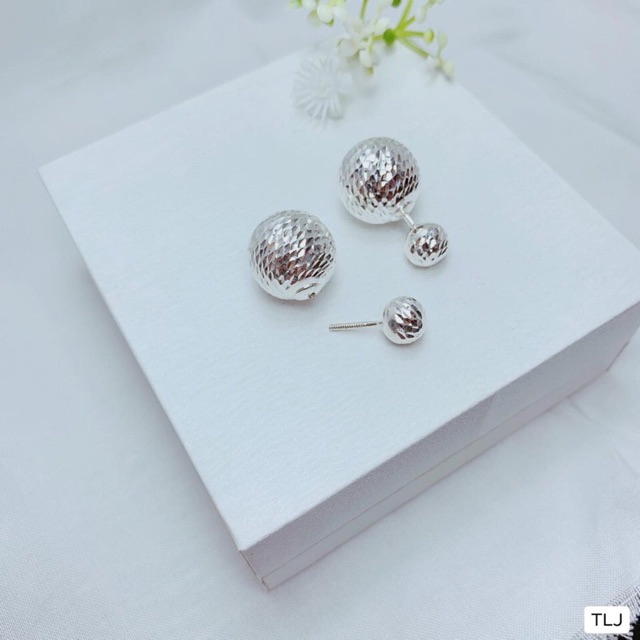 BÔNG TAI PHAY CHUẨN BẠC TA SÁNG ĐẸP