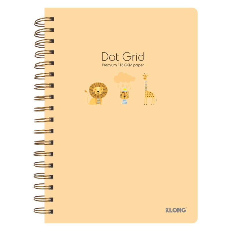 Sổ lò xo 200tr B5 960 (lõi 115gms, dòng kẻ chấm Dotgrid , trắng kem)