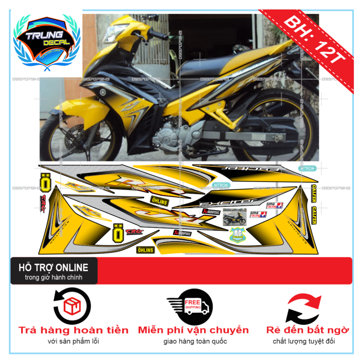 Tem rời ex 2011 zin rc vàng đen