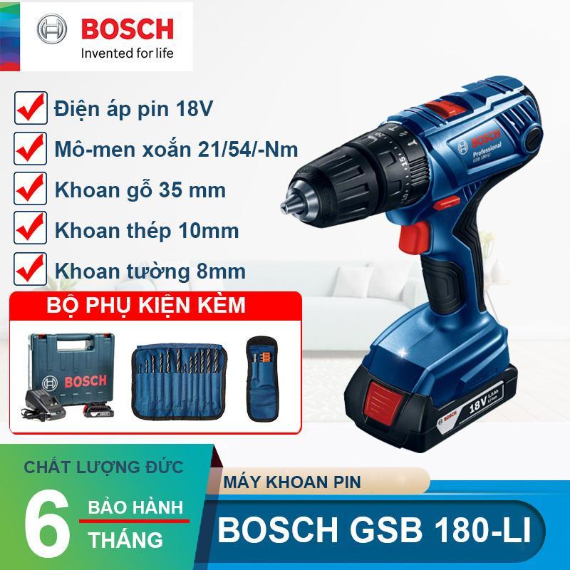 Máy khoan vặn vít dùng pin 18V Bosch GSB 180 LI