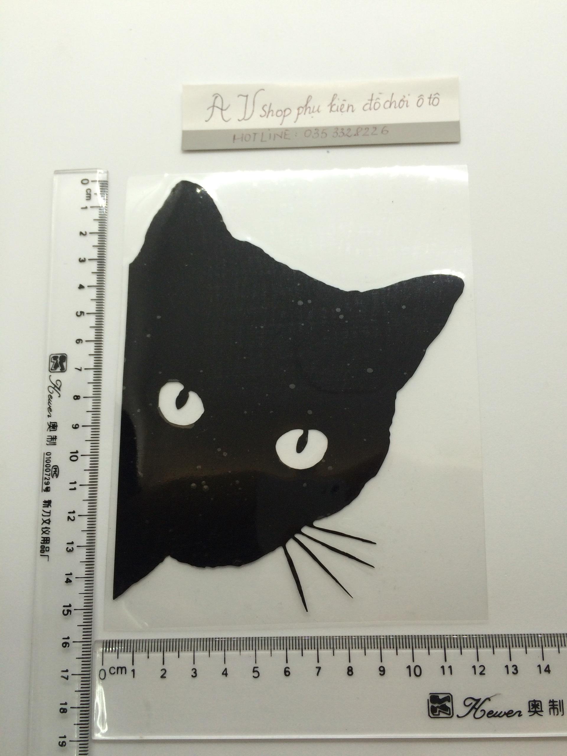 Decal hình mèo ĐEN