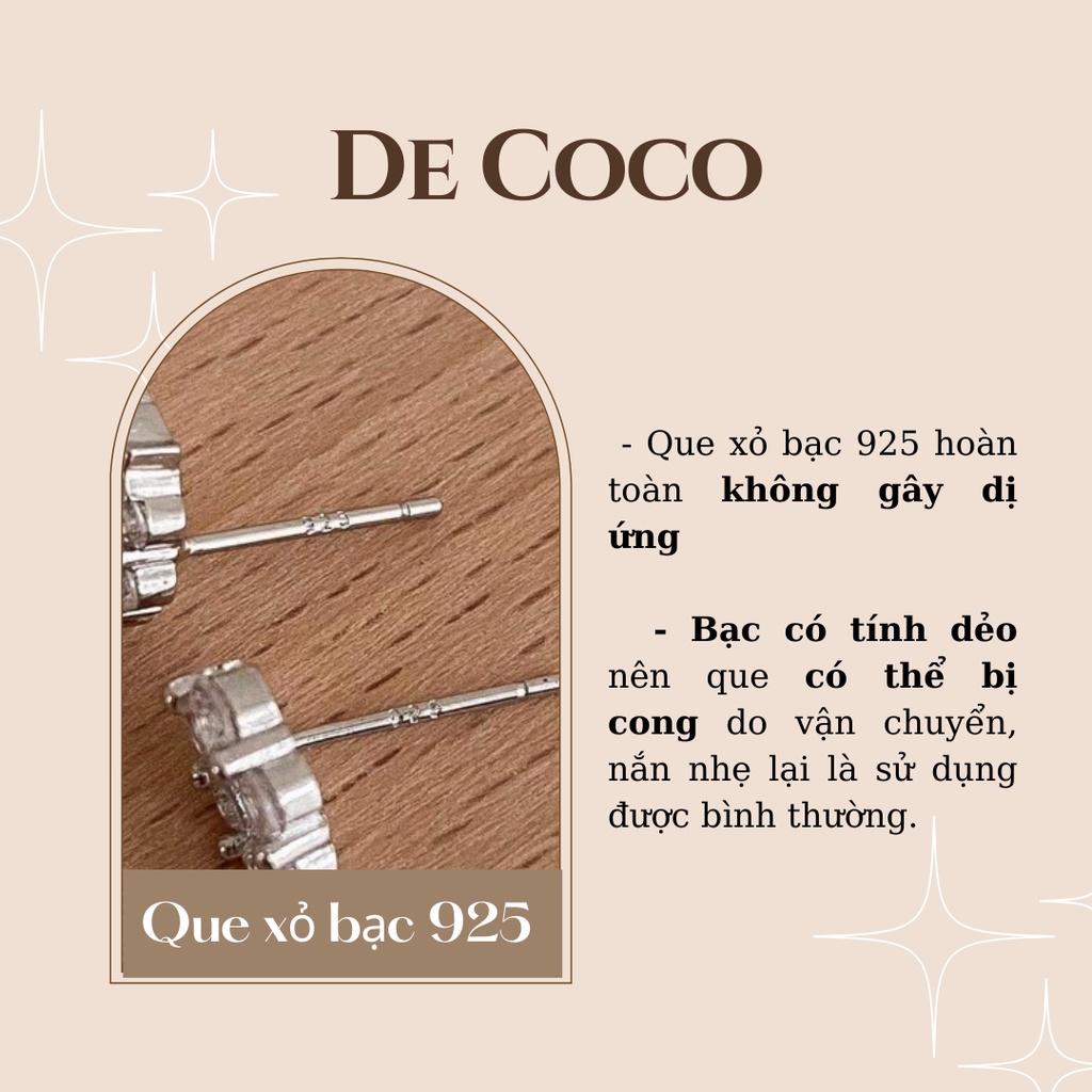 Khuyên tai đính đá Minos De Coco