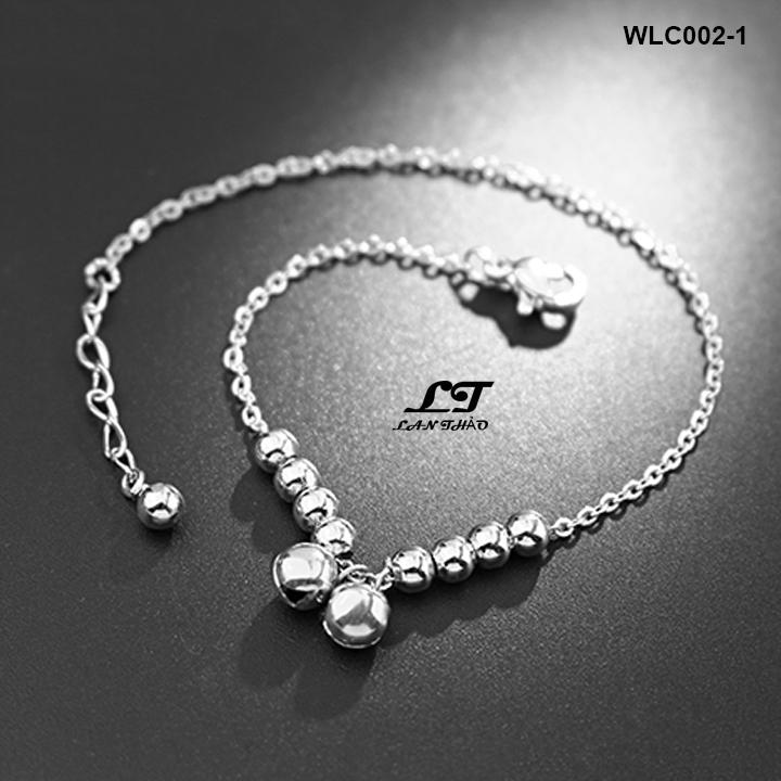 Lắc chân nữ 2 quả chuông leng keng WLC002T (trắng)