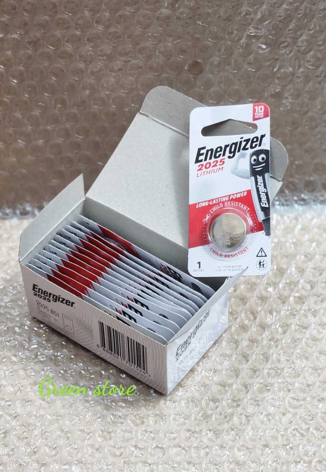 Vỉ 1 viên pin CR2025 / CR 2025 3V Lithium Energizer chính hãng