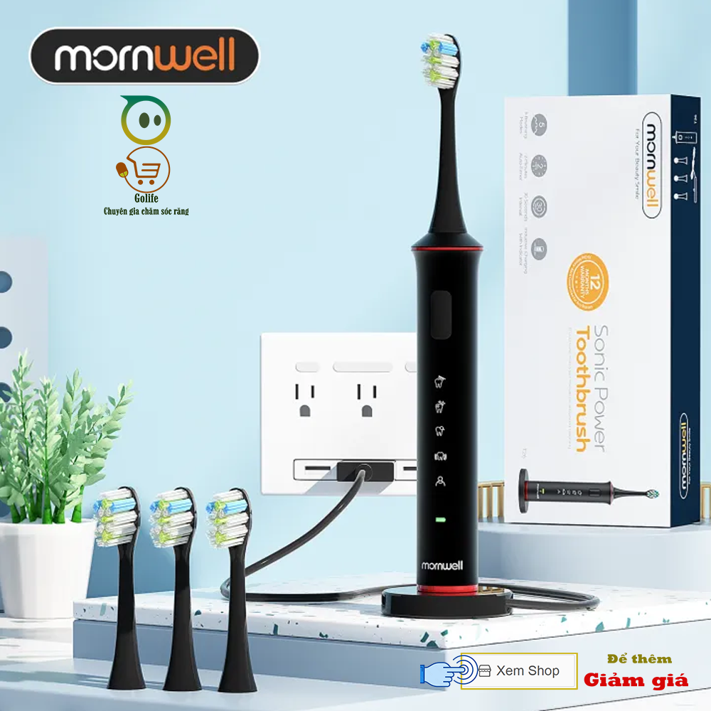 BAO XỊN bàn chải điện cao cấp chính hãng Mornwell T26 model 2024 và Golink