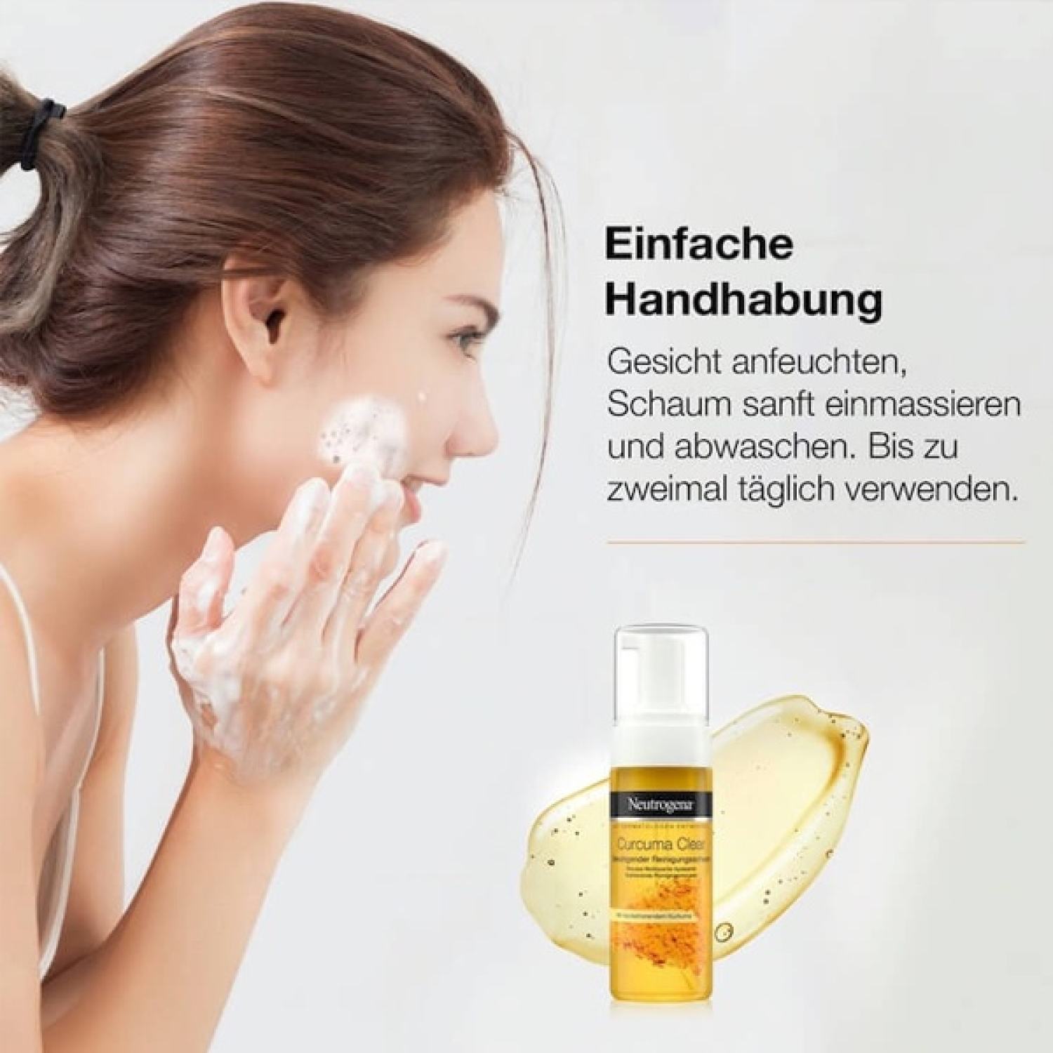 Sữa Rửa Mặt Tạo Bọt Neutrogena Nghệ Curcuma Clear 150ml
