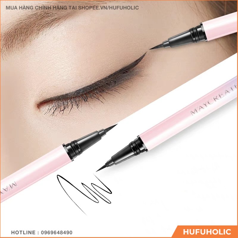 [sale] MAYCREATE – Bút kẻ mắt Charm Cool Black Eyeliner TÔNG 02