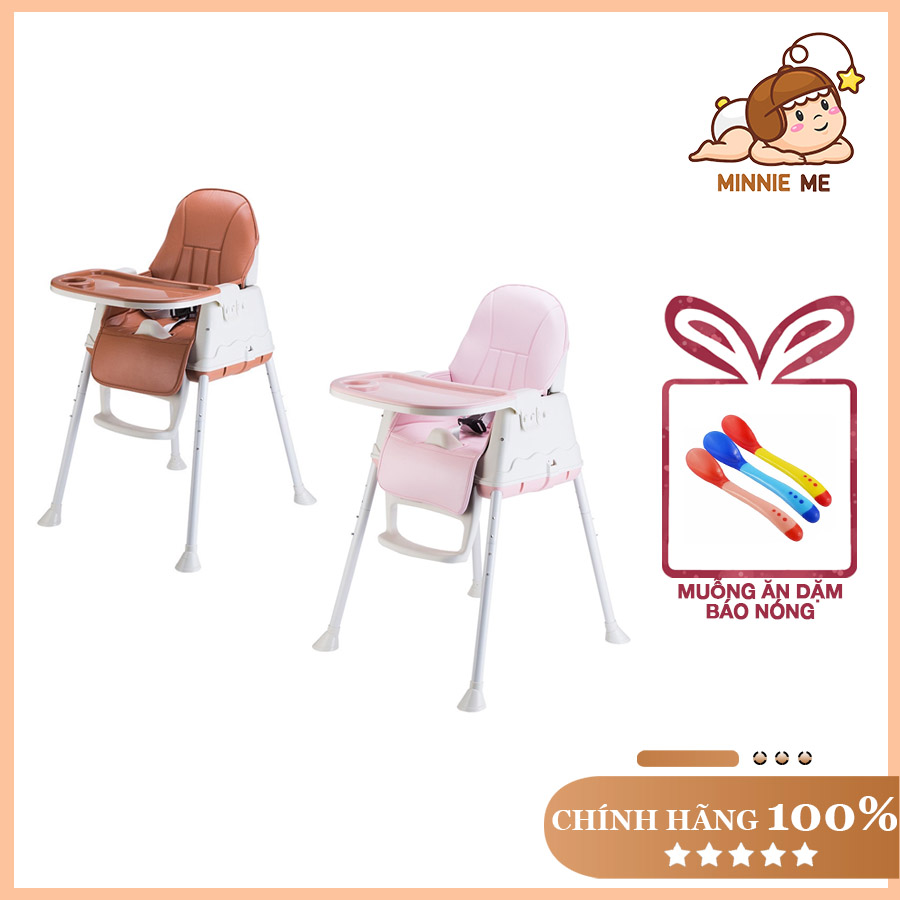 [Tặng kèm đũa xuất Nhật] Ghế ăn dặm Hanbei điều chỉnh 3 cấp độ